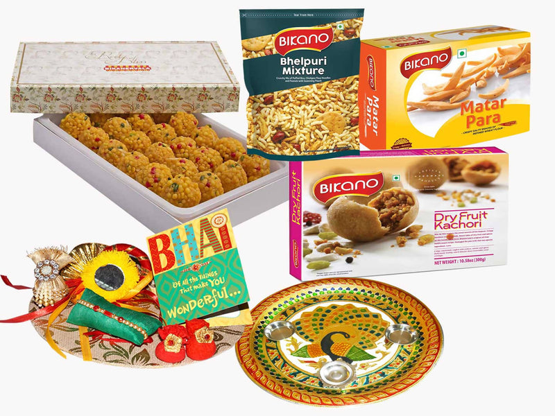 Bikanervala Tea Time Snacks Rakhi Hamper Gifts