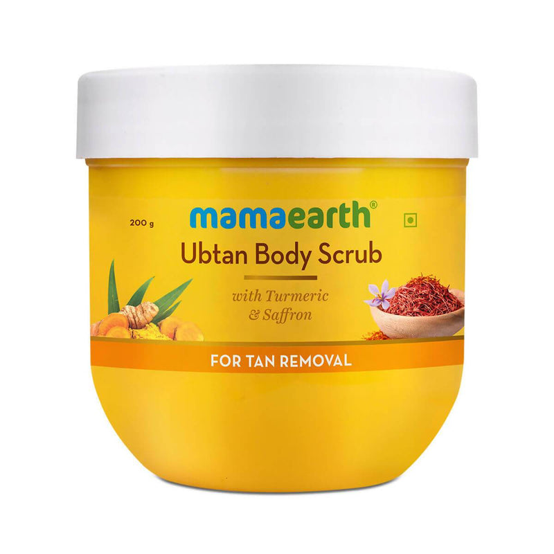 Mamaearth Ubtan Body Scrub with Turmeric & Saffron for Tan Removal