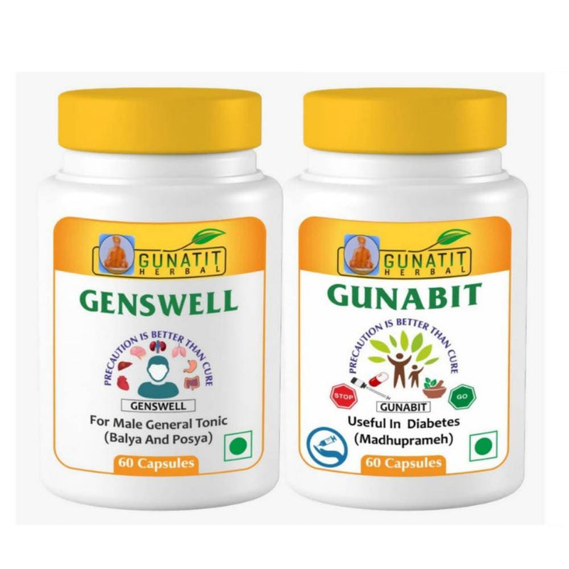 Gunatit Herbal Combo Of Genswell + Gunabit Capsules