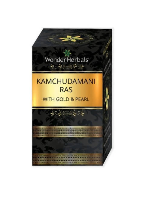 Wonder Herbals Kamchudamani Ras With Gold & Pearl