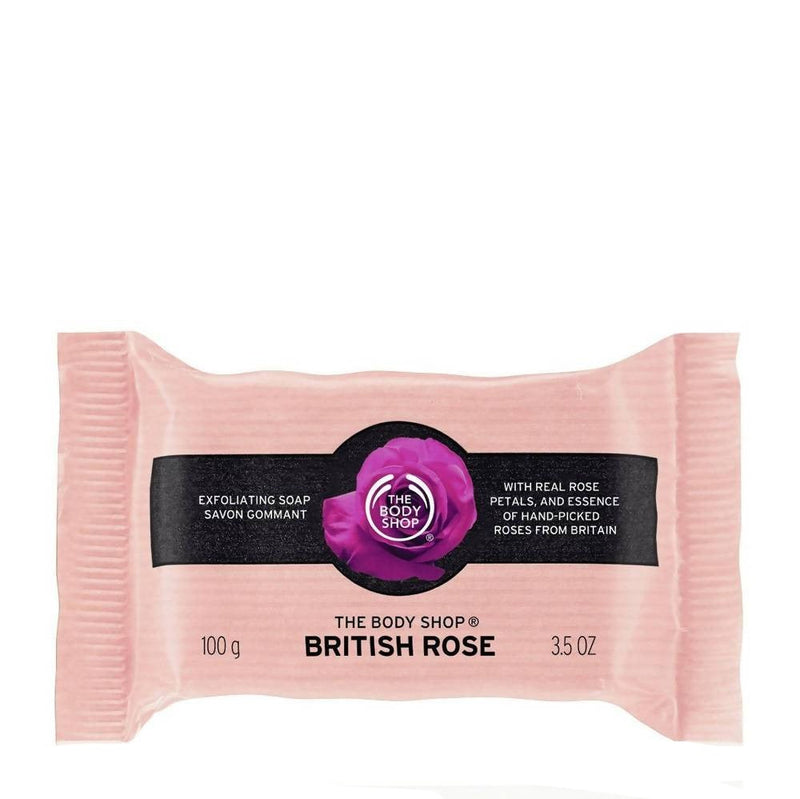 The Body Shop British Rose Exfoliating Soap