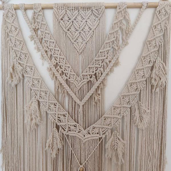 The Decor Nook Off White Macrame Wall Piece