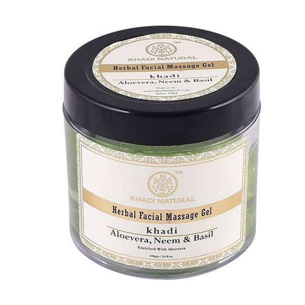 Khadi Natural Alovera Neem & Basil Herbal Facial Massage Gel