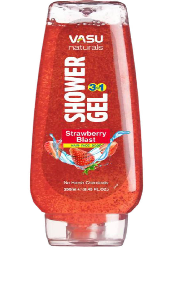 Vasu Naturals 3 in 1 Strawberry Blast Shower Gel