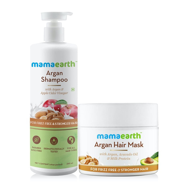 Mamaearth Argan Hair Mask & Argan Shampoo