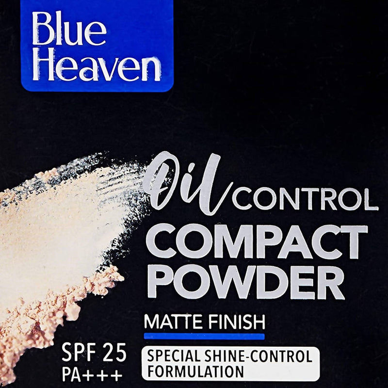 Blue Heaven Oil Control Compact Powder Matte Finish SPF 25 PA+++ Chocolate