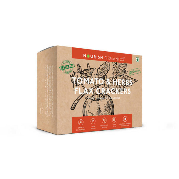 Nourish Organics Tomato Herb Flax Crackers