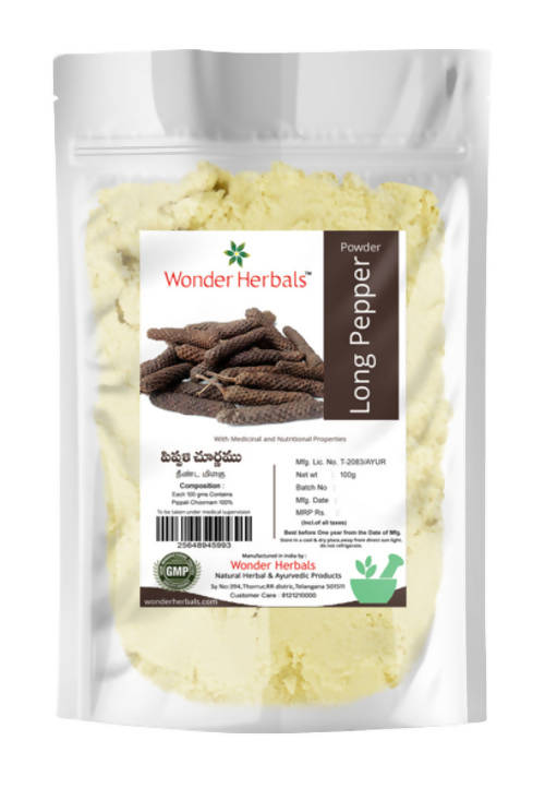 Wonder Herbals Pippali (Long pepper) Powder