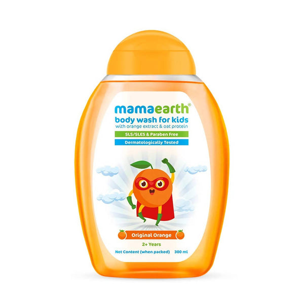 Mamaearth Original Orange Body Wash For Kids with Orange & Oat Protein