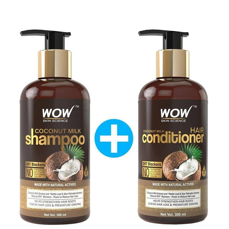 Wow Skin Science Coconut Milk Shampoo & Hair Conditioner