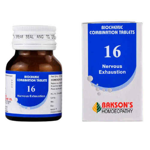 Bakson's Homeopathy Biochemic Combination 16 Tablets