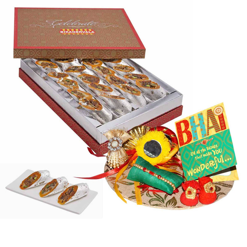 Bikanervala Kaju Anjeer Roll Rakhi Gift