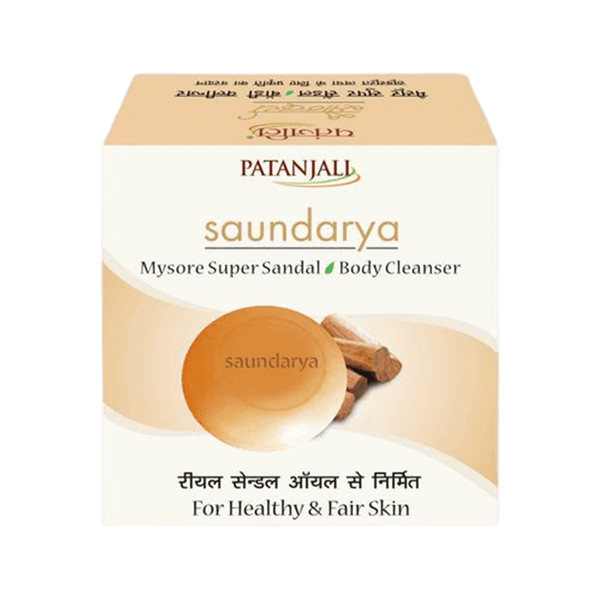 Patanjali Saundarya Mysore Super Sandal Body Cleanser (75 GM)