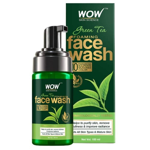 Wow Skin Science Green Tea Foaming Face Wash