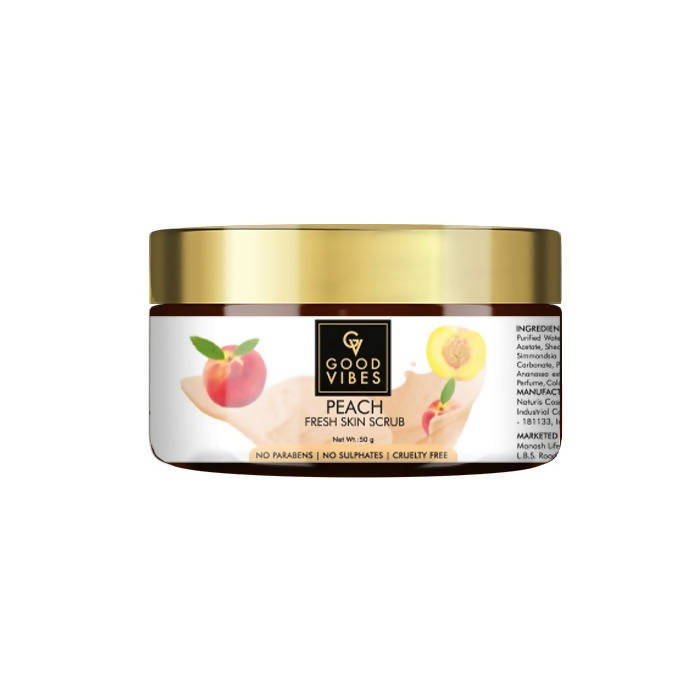 Good Vibes Fresh Skin Face Scrub - Peach