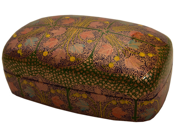 Nizalia Assorted Chinar Oval Box Mov Colour With Chinar