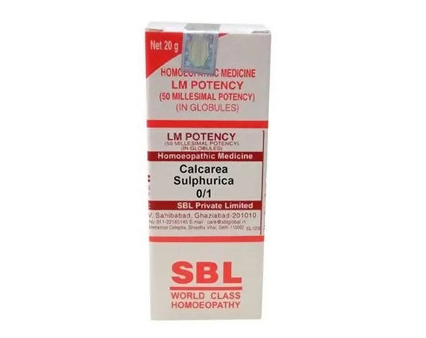 SBL Homeopathy Calcarea Sulphurica LM Potency