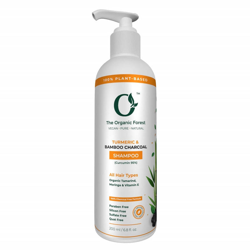 The Organic Forest Turmeric & Bamboo Charcoal Shampoo