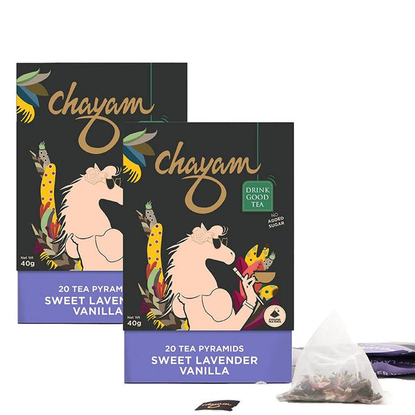 Chayam Sweet Lavender Vanilla Black Tea Bags