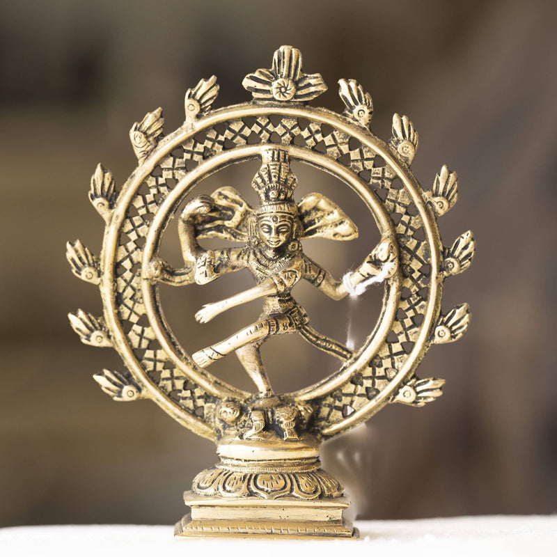 Myoksha Nataraja Brass Idol - Dancing Form Of Lord Maheshvara
