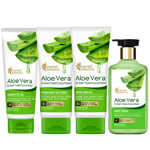 Oriental Botanics Aloe Vera, Green Tea & Cucumber Perfect Body Care Combo