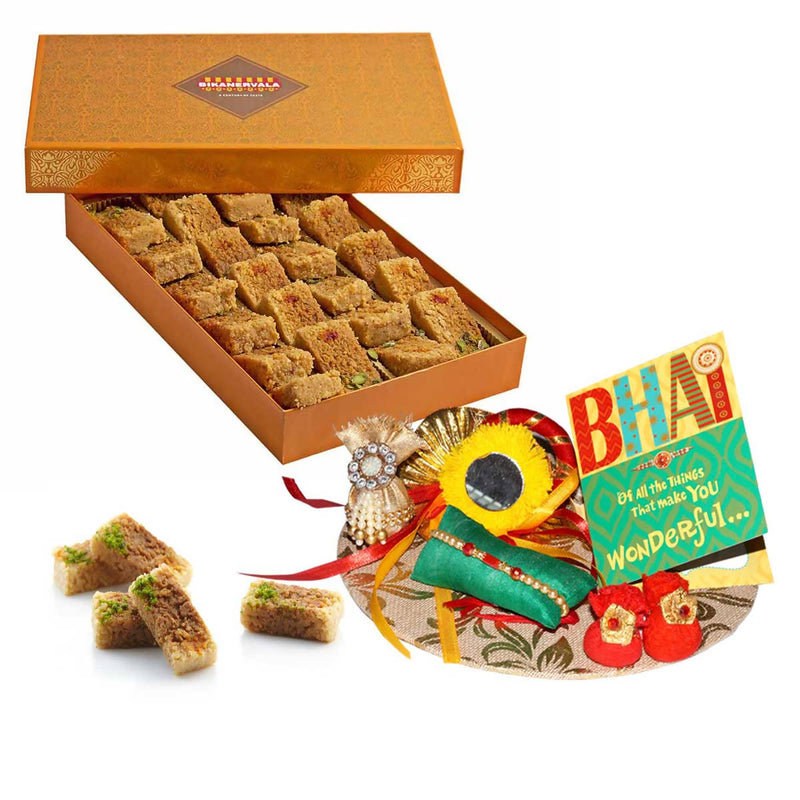 Bikanervala Milk Cake Rakhi Gift