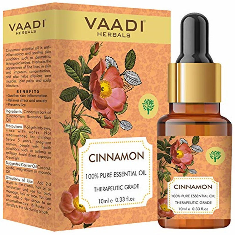 Vaadi Herbals Cinnamon 100% Pure Essential Oil Therapeutic Grade