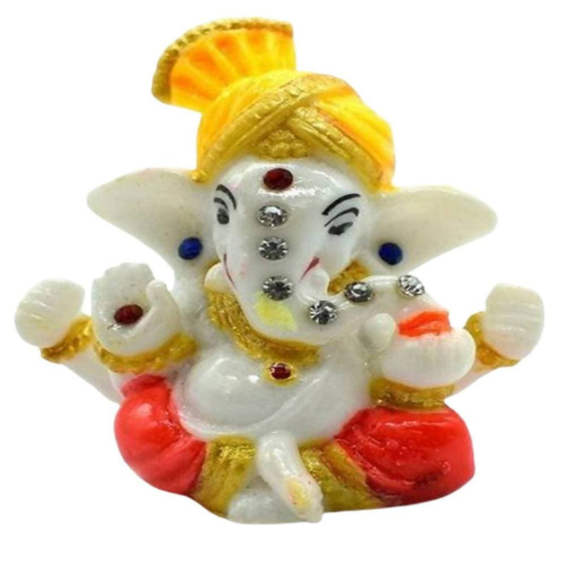 Puja N Pujari Pagadi Ganapati Idol For Car Dashboard