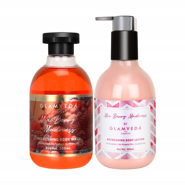 Glamveda Mix Berry Madness Refreshing Body Wash & Lotion Combo Pack