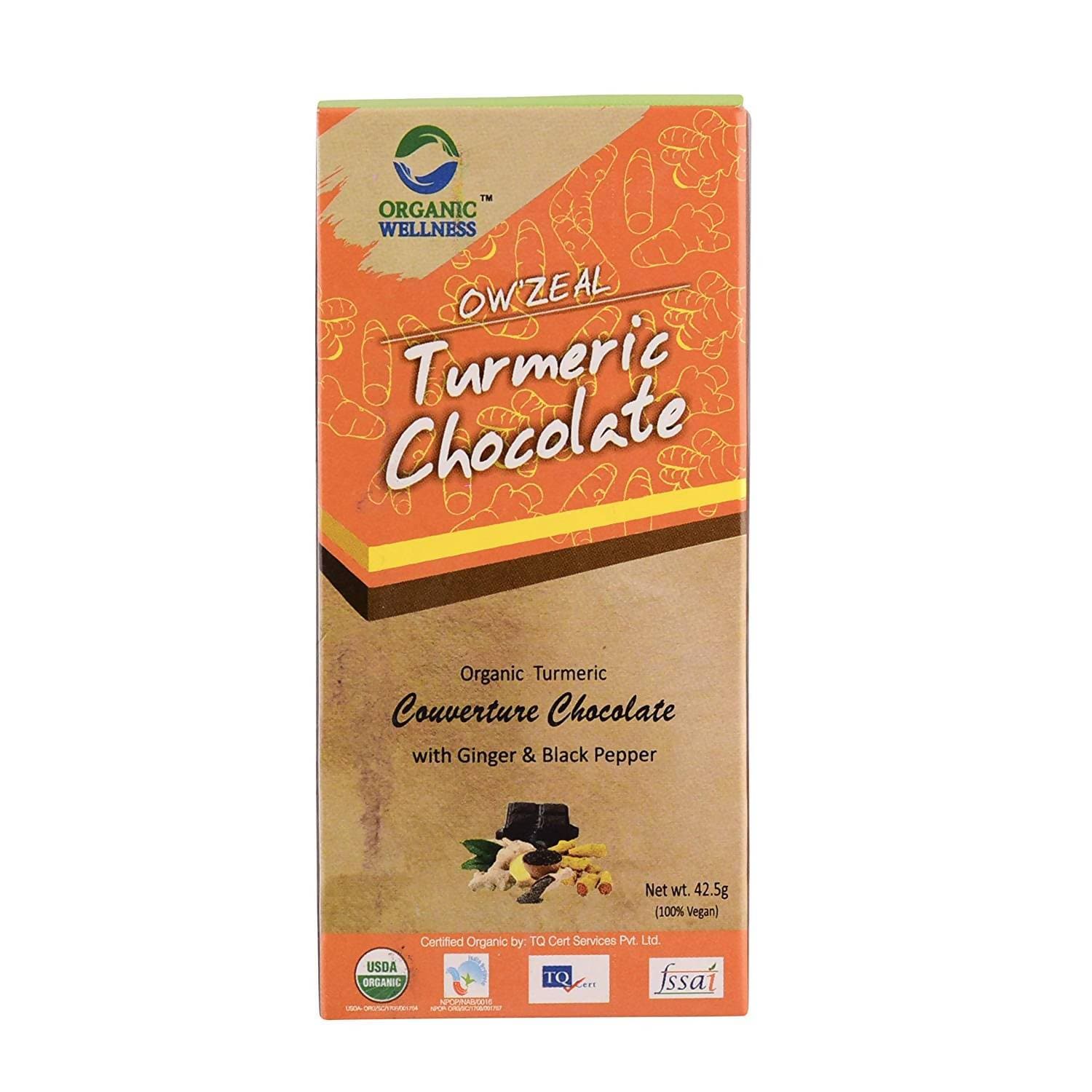 Organic Wellness Ow'zeal Turmeric Chocolate