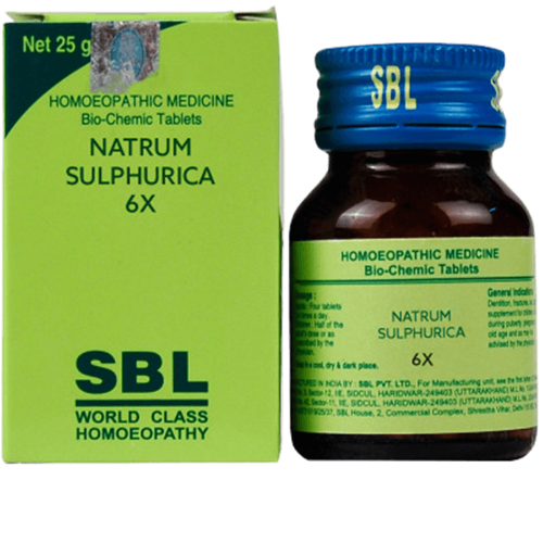 SBL Homeopathy Natrum Sulphuricum Biochemic Tablets