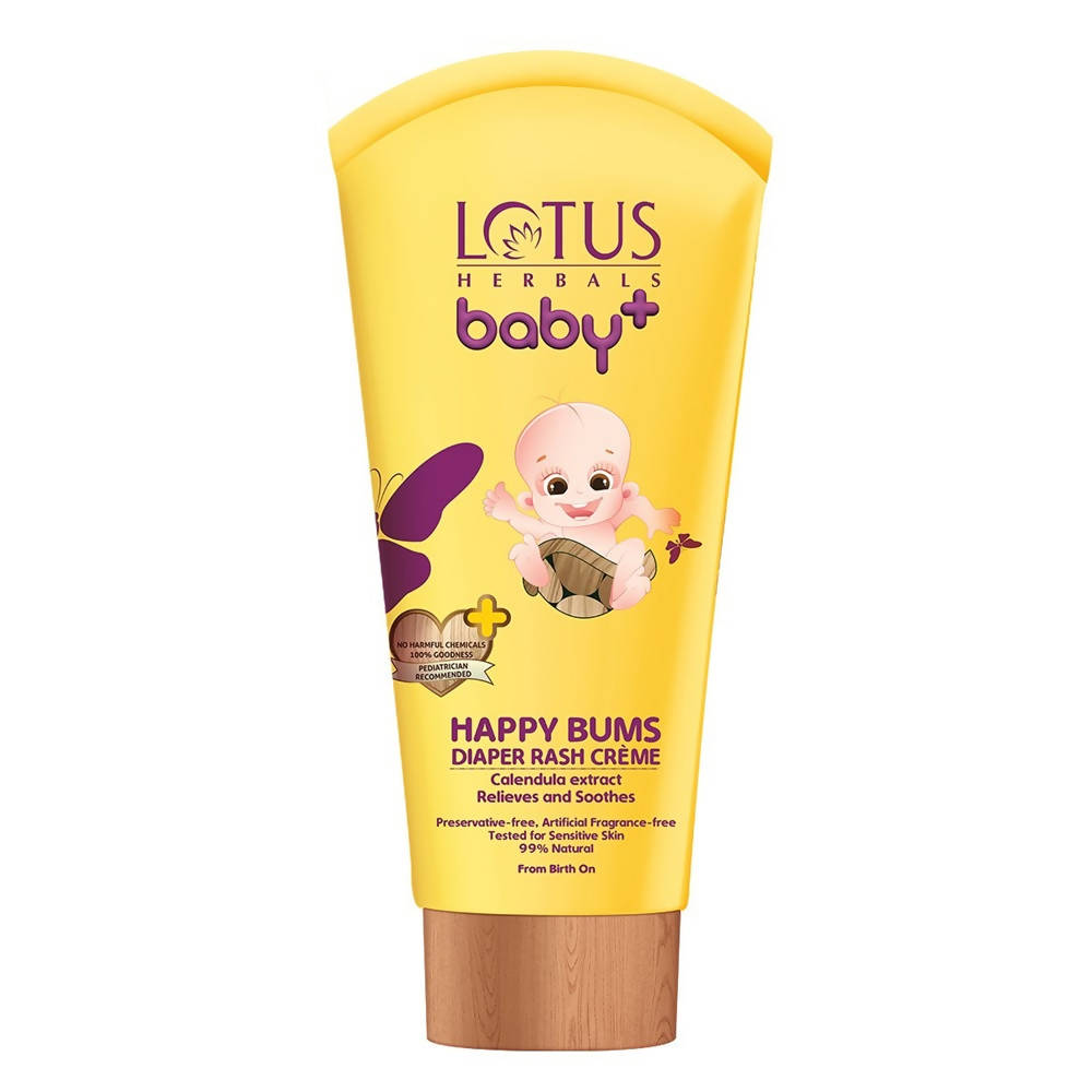 Lotus Herbals Baby+ Happy Bums Diaper Rash CrÃ¨me (100 Gm)