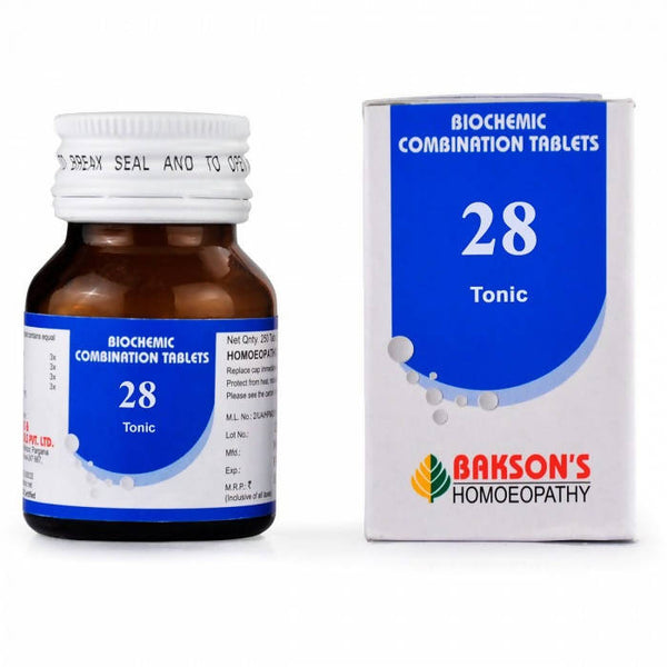 Bakson's Homeopathy Biochemic Combination 28 Tablets