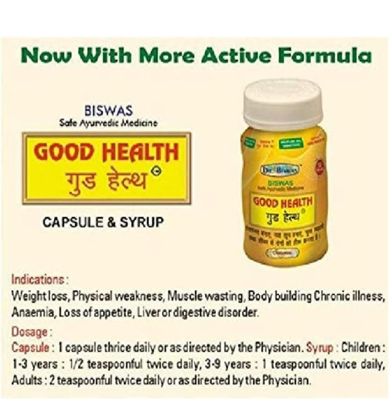 Dr. Biswas Ayurvedic Good Health Capsules