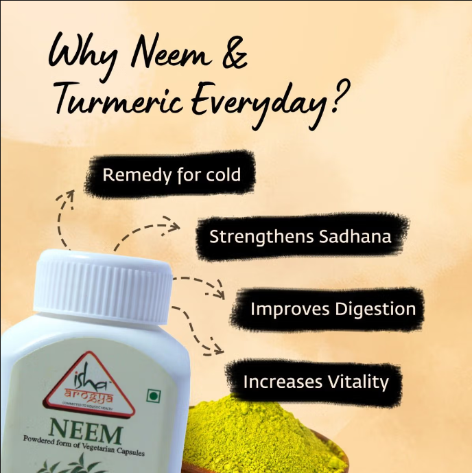 Isha Life Neem and Turmeric Capsules benefits