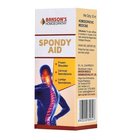 Bakson's Homeopathy Spondy Aid Drops