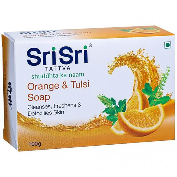 Sri Sri Tattva Orange & Tulsi Soap - 100gm