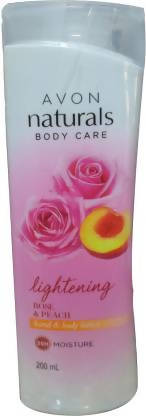 Avon Naturals Body Care Lightening Rose & Peach Hand & Body Lotion