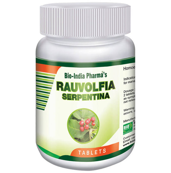 Bio India Homeopathy Rauvolfia Serpentina Tablets