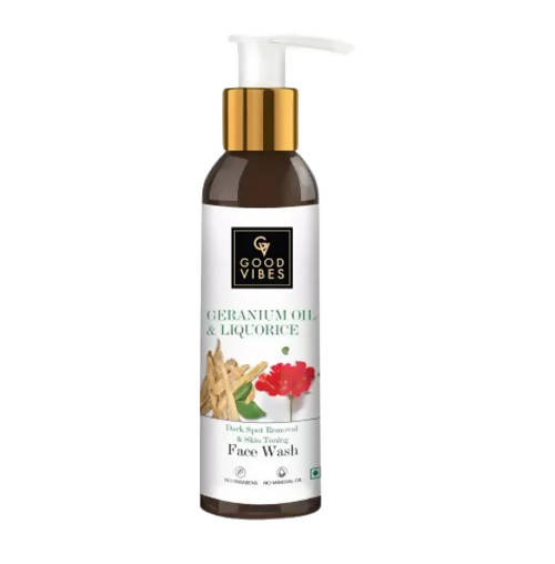 Good Vibes Dark Spot Removal + Skin Toning Face Wash - Geranium + Liquorice