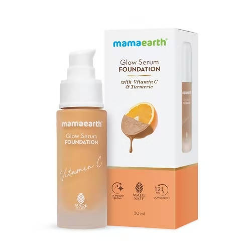 Mamaearth Glow Serum Foundation-Almond Glow