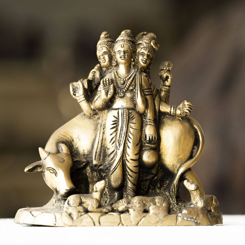 Myoksha Lord Dattatreya Brass Idol