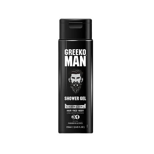 Vasu Greeko Man 3 in1 Charcoal Shower Gel