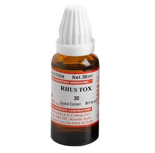 Similia Homeopathy Rhus Tox Dilution