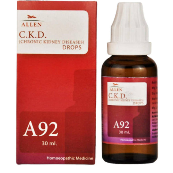 Allen Homeopathy A92 C K D (Chronic Kidney Diseases) Drops