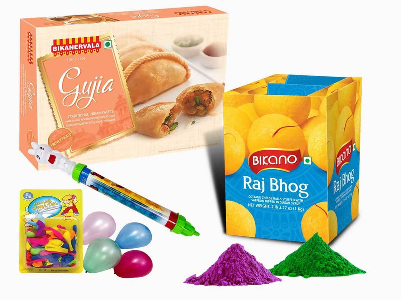 Bikano Raj Bhog With Holi Ghujia