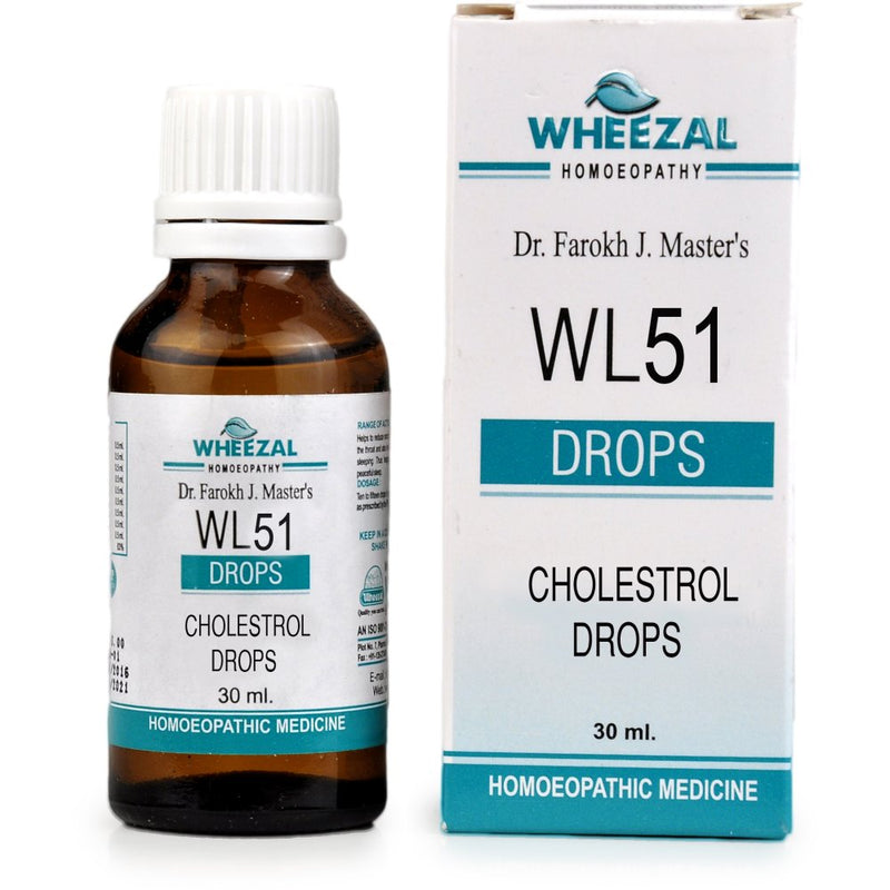 Wheezal Homeopathy WL-51 Cholestrol Drops