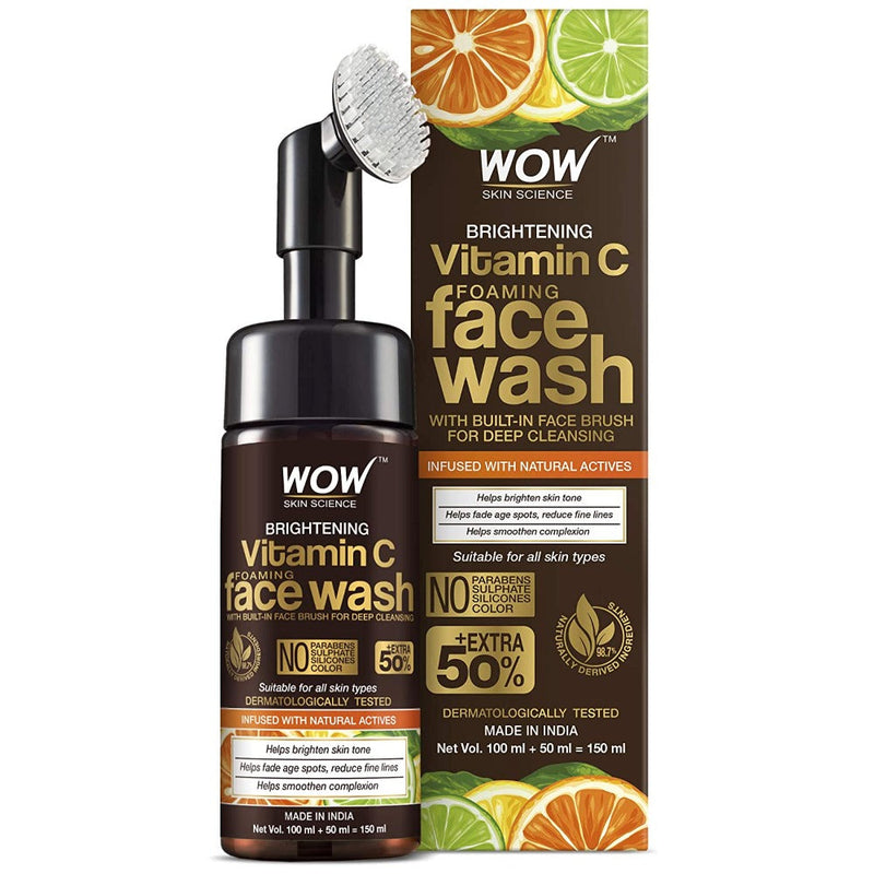 Wow Skin Science Brightening Vitamin C Foaming Face Wash