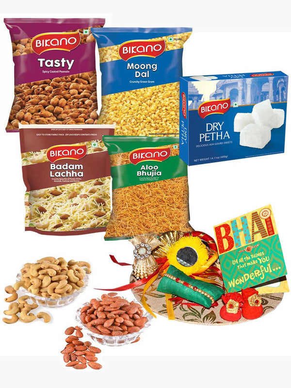 Bikano Namkeen Magic and Dryfruits Rakhi Gifts