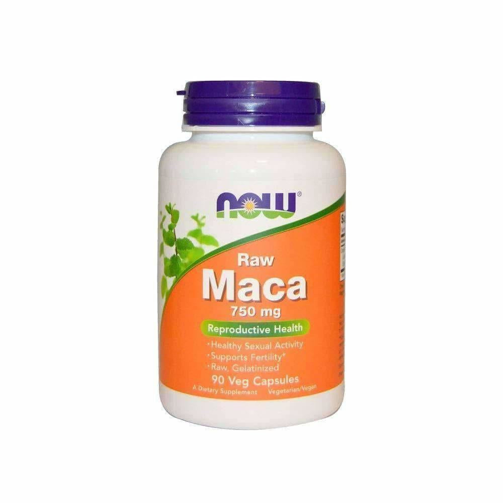 Now Foods Raw Maca 6:1 750mg Capsules - 90 Capsules